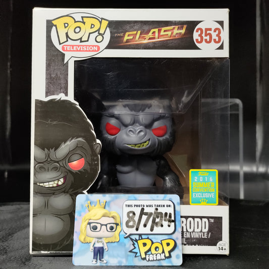 FUNKO POP! Vinyl Television RARE The Flash #353 Gorilla Grodd (The Flash CW) (6in Super) [Summer Convention] [VAULTED]