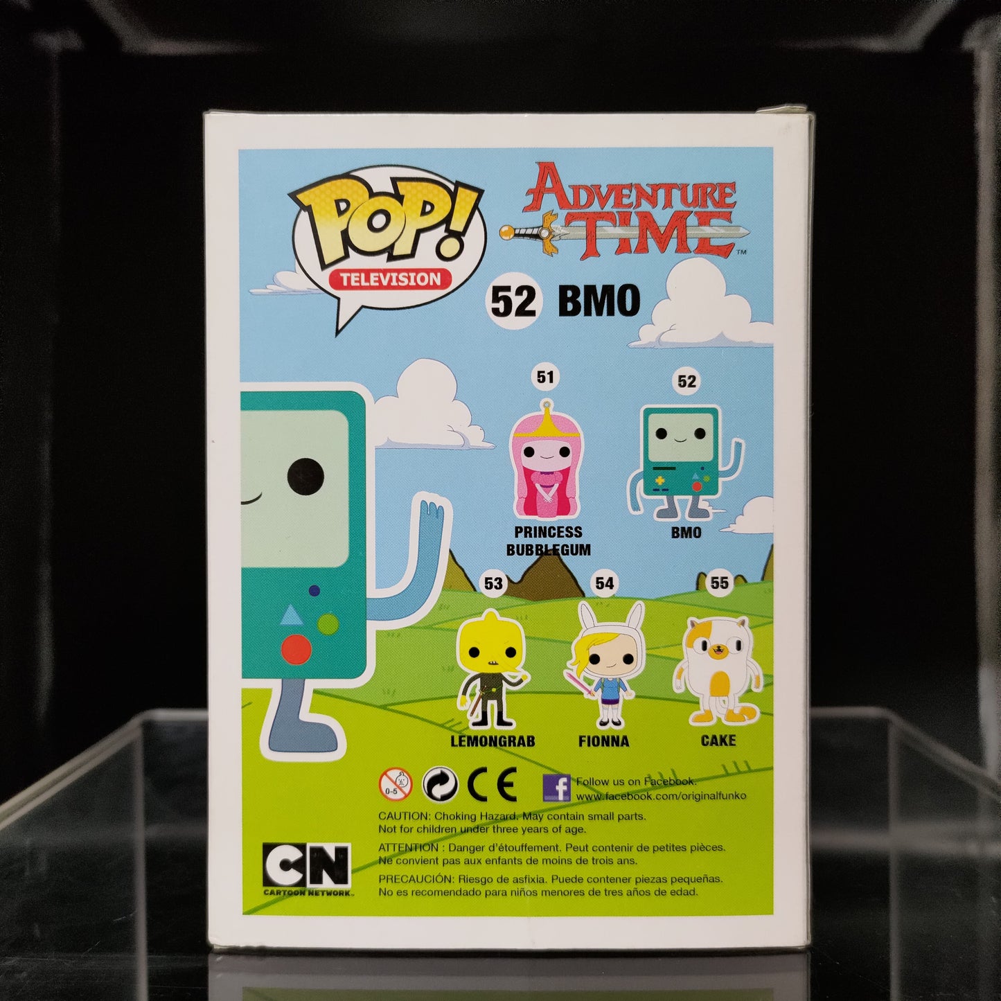 FUNKO POP! Vinyl Television RARE Adventure Time #52 BMO (White) (GITD) [SDCC (Stickerless)] [VAULTED]