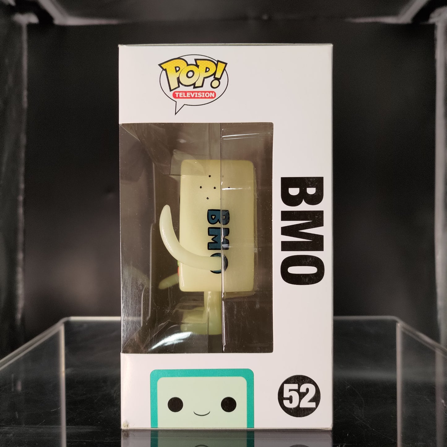 FUNKO POP! Vinyl Television RARE Adventure Time #52 BMO (White) (GITD) [SDCC (Stickerless)] [VAULTED]