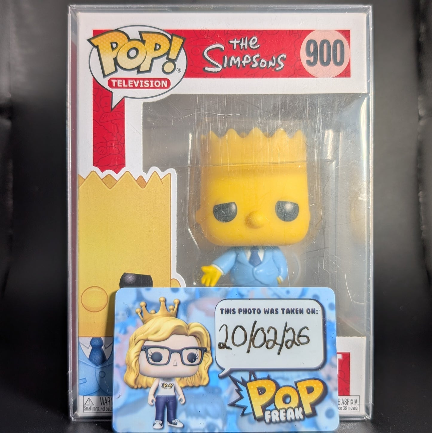 FUNKO POP! Vinyl Television RARE The Simpsons #900 Gangster Bart [VAULTED]