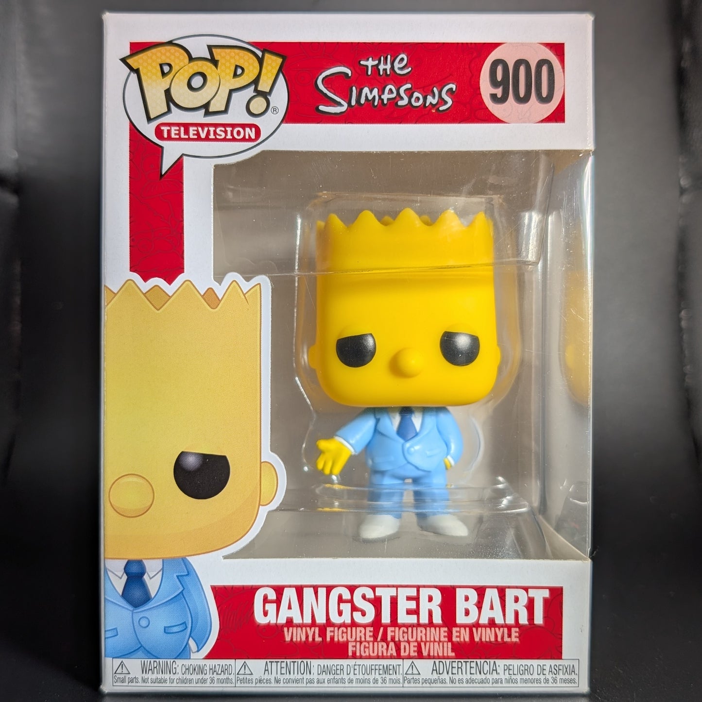 FUNKO POP! Vinyl Television RARE The Simpsons #900 Gangster Bart [VAULTED]