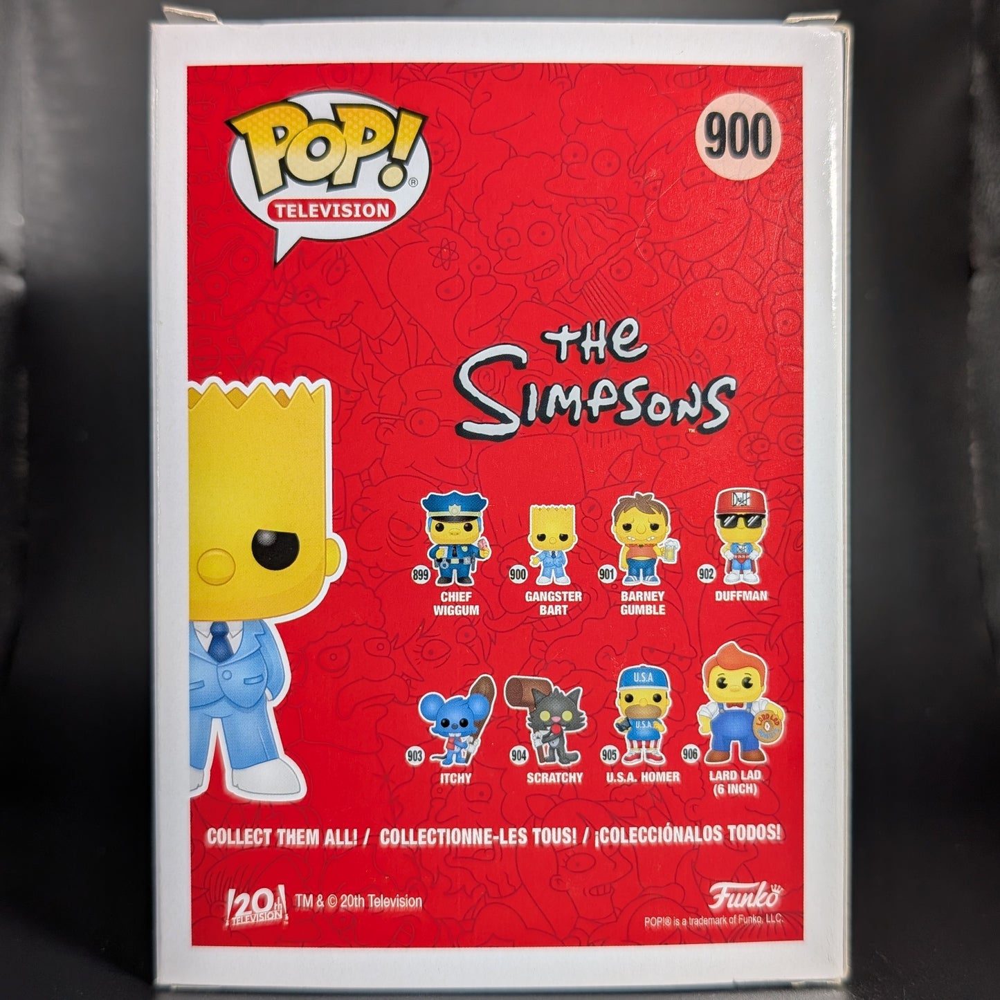 FUNKO POP! Vinyl Television RARE The Simpsons #900 Gangster Bart [VAULTED]