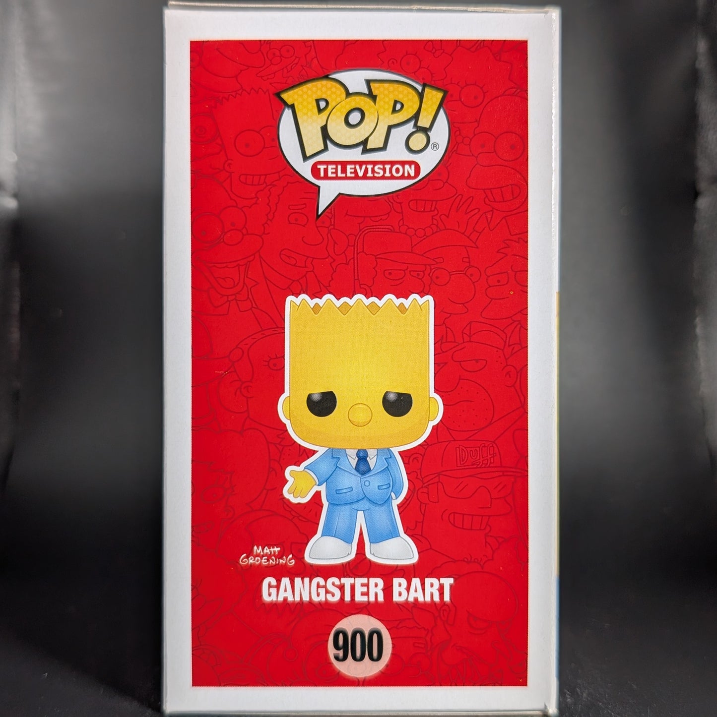 FUNKO POP! Vinyl Television RARE The Simpsons #900 Gangster Bart [VAULTED]