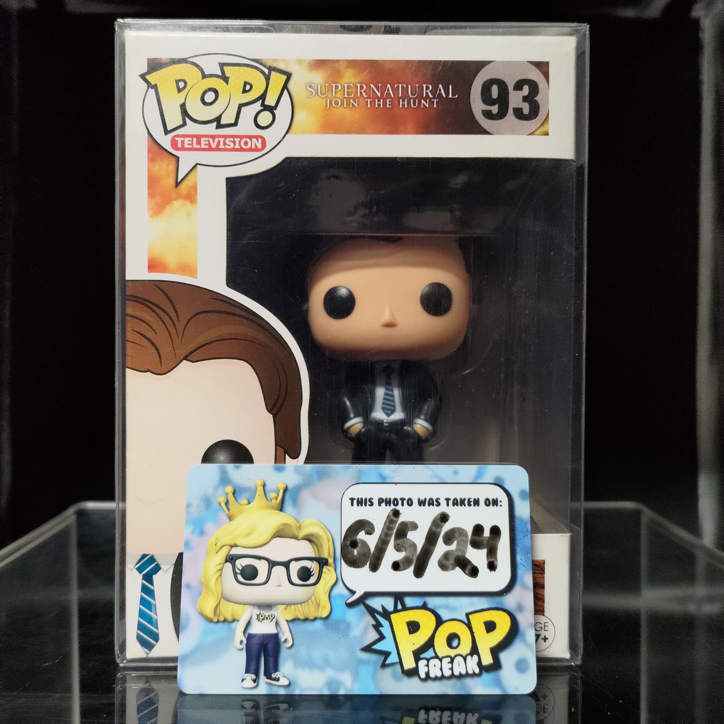 FUNKO POP! Vinyl Television RARE Supernatural Join The Hunt #93 Sam Winchester (Undercover FBI) [Hot Topic (Stickerless)] [VAULTED]