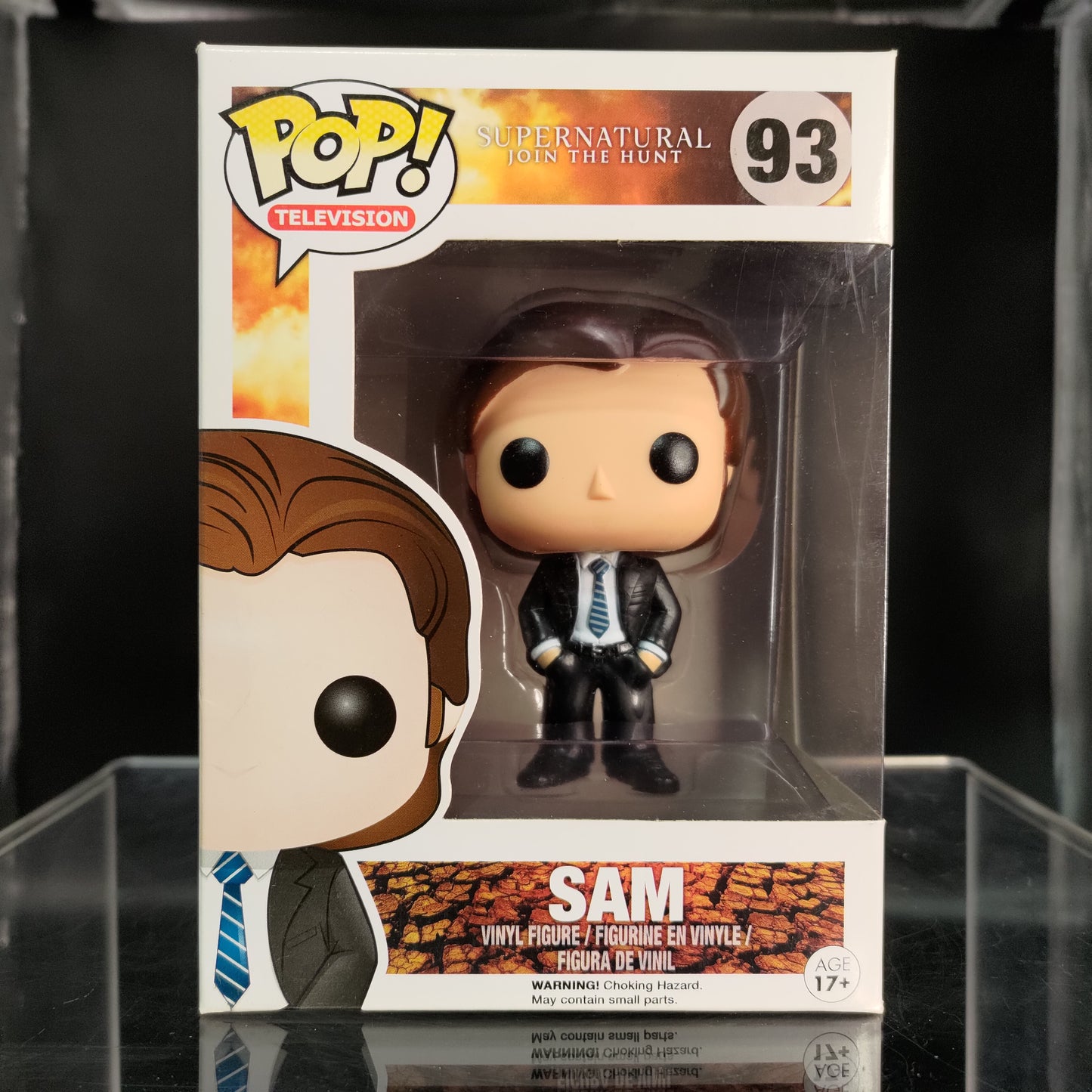 FUNKO POP! Vinyl Television RARE Supernatural Join The Hunt #93 Sam Winchester (Undercover FBI) [Hot Topic (Stickerless)] [VAULTED]