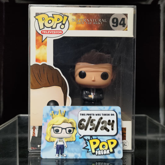 FUNKO POP! Vinyl Television RARE Supernatural Join The Hunt #94 Dean Winchester (Undercover FBI) [Hot Topic (Stickerless)] [VAULTED]