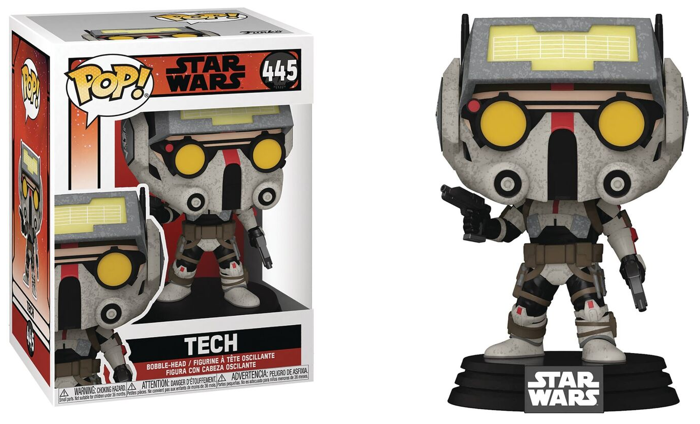 FUNKO POP! Bobble-Head Star Wars RARE #445 Tech (Bad Batch)[VAULTED]