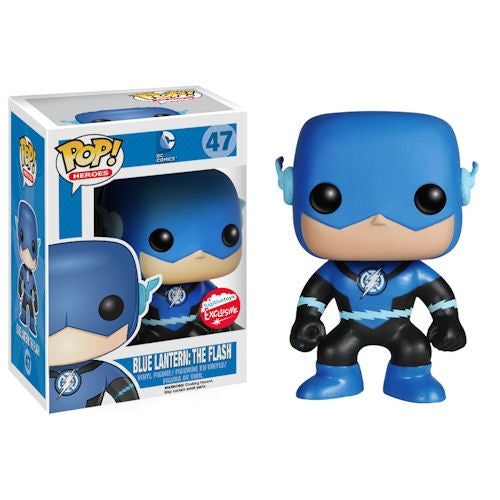 FUNKO POP! Vinyl Heroes RARE DC Comics #47 Blue Lantern: The Flash [Fugitive Toys (Stickerless)] [VAULTED]