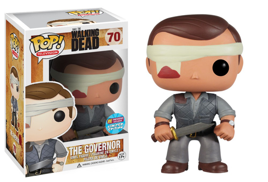 FUNKO POP! Vinyl Television RARE The Walking Dead #70 The Governor (Bandage) [VAULTED]