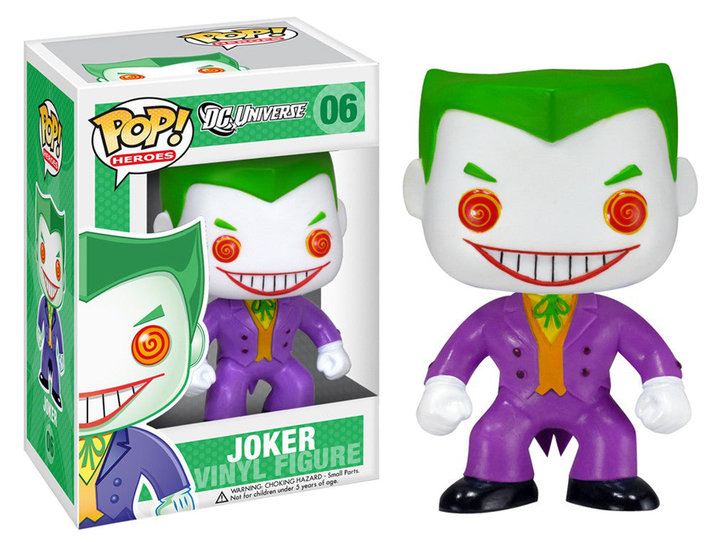 FUNKO POP! Vinyl Heroes RARE DC Universe #06 The Joker [VAULTED]