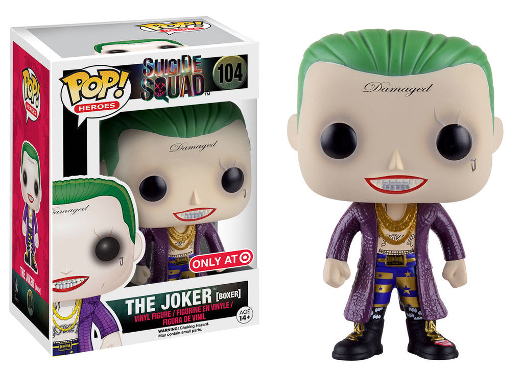 FUNKO POP! Vinyl Heroes RARE Suicide Squad #104 The Joker (Boxer) (Suicide Squad) [Regular] [VAULTED]