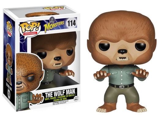 FUNKO POP! Vinyl Movies RARE Monsters #114 The Wolf Man [VAULTED]