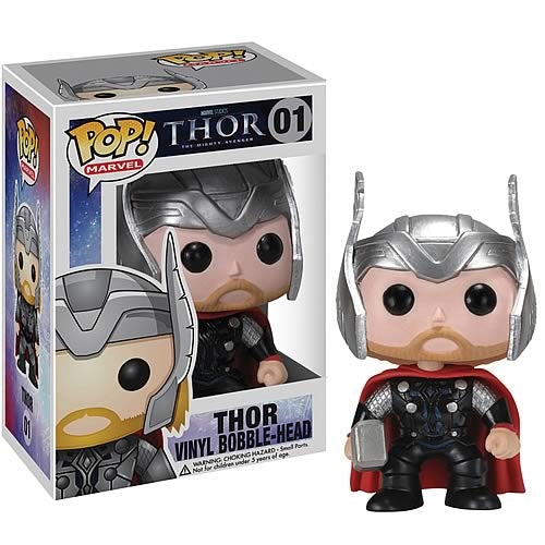 FUNKO POP! Vinyl Bobble-Head Marvel RARE Thor The Mighty Avenger #01 Thor (Movie) [VAULTED]