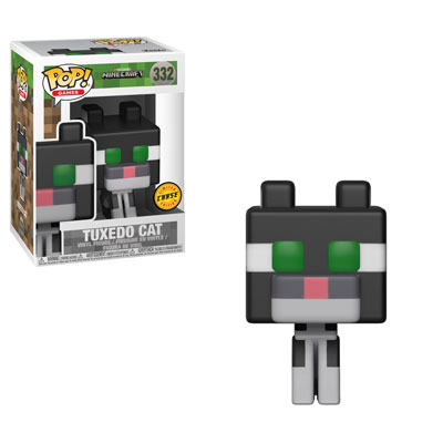 FUNKO POP! Vinyl Games RARE Minecraft #332 Tuxedo Cat [Chase] [VAULTED]