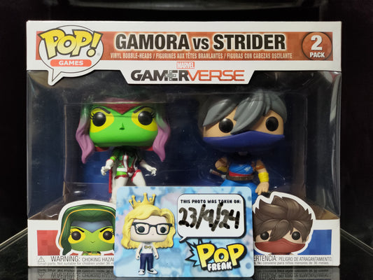 FUNKO POP! Vinyl Bobble-Head Games RARE Marvel vs Capcom Infinite - Gamora vs Strider (Player 2) (2-Pack) [FYE (Stickerless)] [VAULTED]