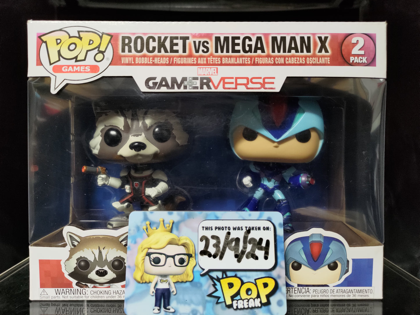 FUNKO POP! Vinyl Bobble-Head Games RARE Marvel vs. Capcom Infinite - Rocket Raccoon vs Mega Man X (2-Pack) [VAULTED]