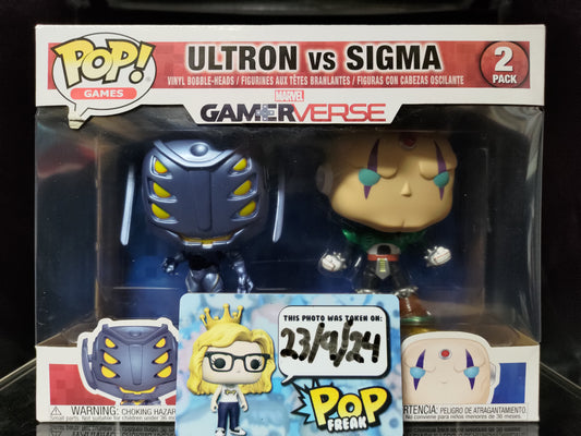 FUNKO POP! Vinyl Bobble-Head Games RARE Marvel vs. Capcom Infinite - Ultron vs Sigma (2-Pack) [VAULTED]