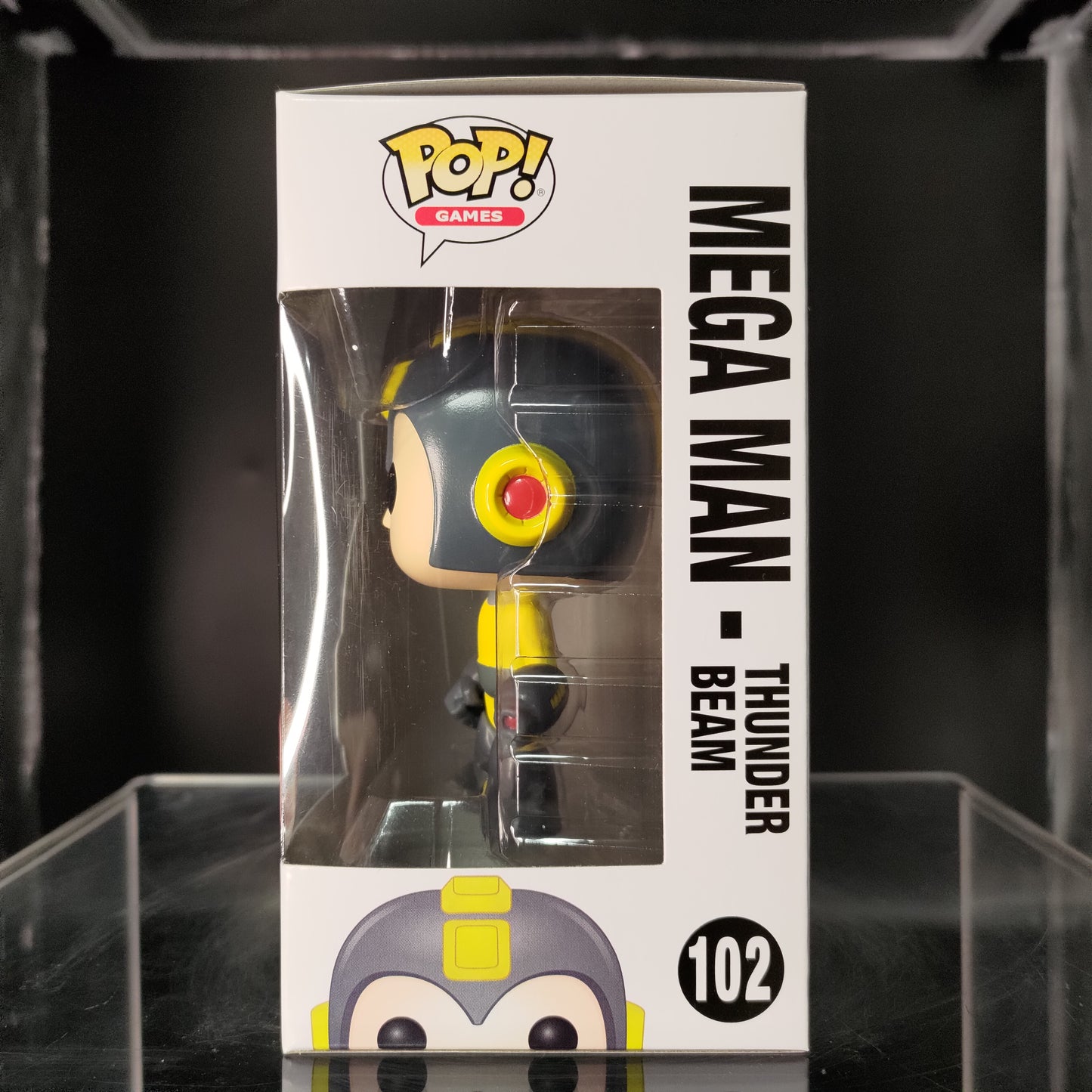 FUNKO POP! Vinyl Games RARE Mega Man #102 Mega Man (Thunder Beam) [NYCC] [VAULTED]