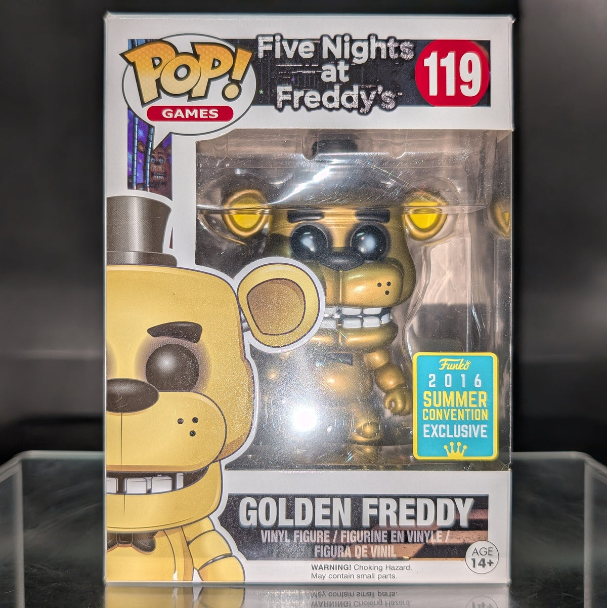 FUNKO POP! Vinyl Games RARE Five Nights at Freddy's 119 Golden Freddy [Summer Convention] [VAULTED]