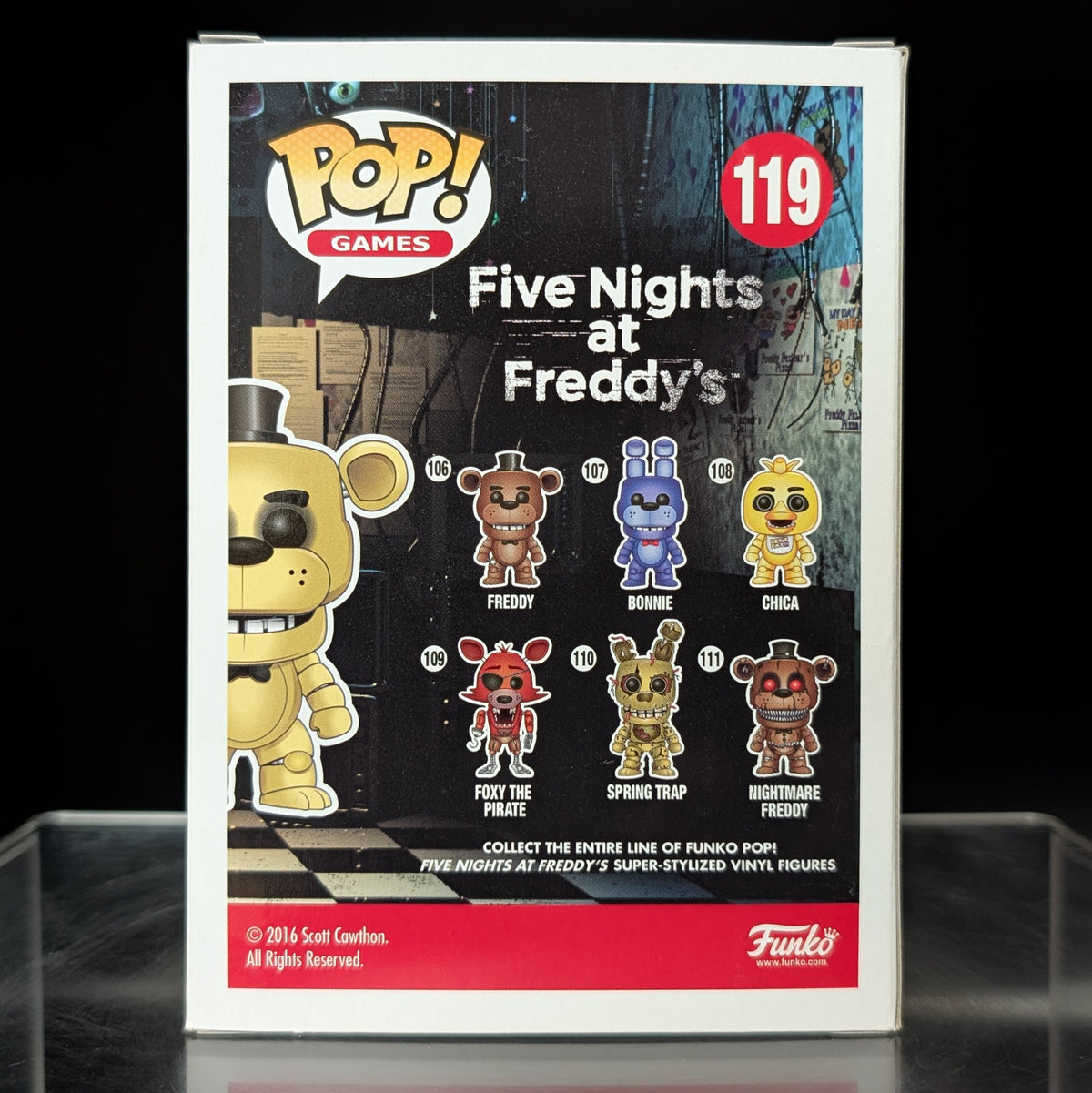 FUNKO POP! Vinyl Games RARE Five Nights at Freddy's 119 Golden Freddy [Summer Convention] [VAULTED]