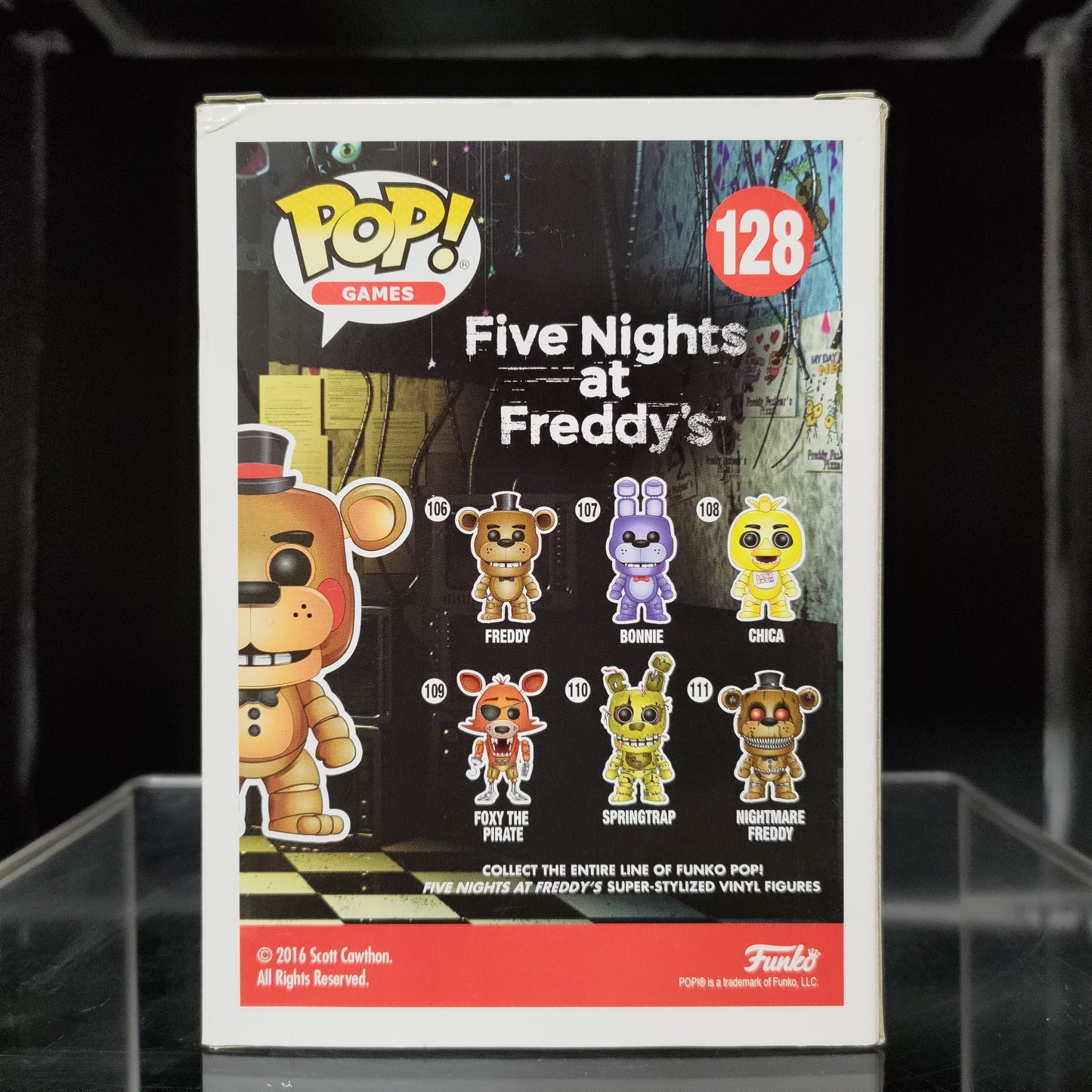 FUNKO POP! Vinyl Games RARE FNAF #128 Toy Freddy [Walmart (Stickerless)] [VAULTED]