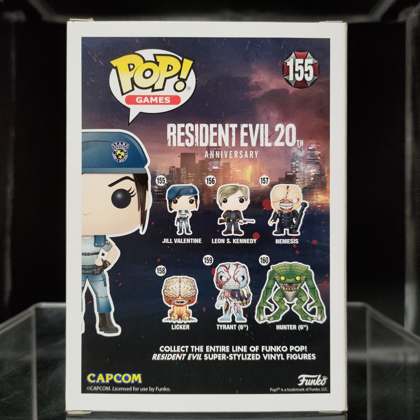 FUNKO POP! Vinyl Games RARE Resident Evil #155 Jill Valentine [VAULTED]