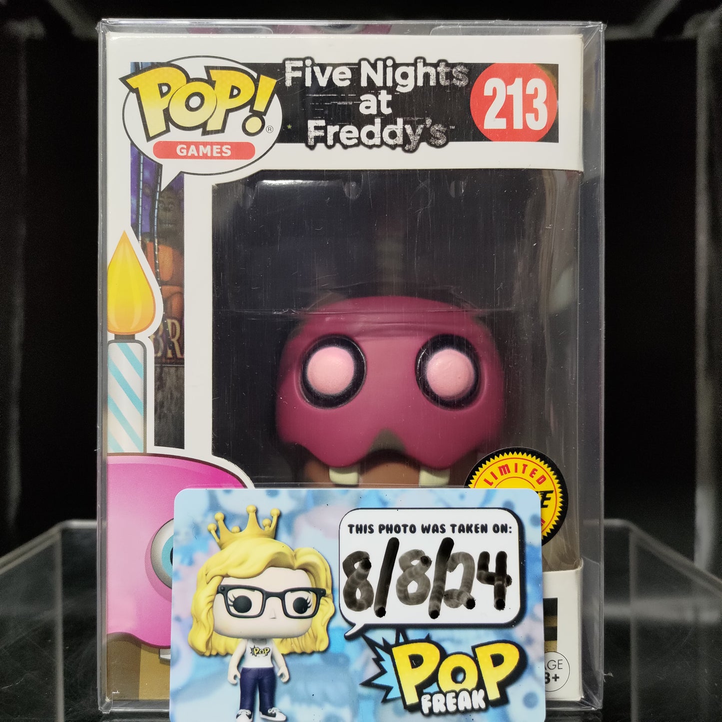 FUNKO POP! Vinyl Games RARE Five Nights at Freddy's #213 Cupcake (Phantom) (GITD) [Chase] [VAULTED]