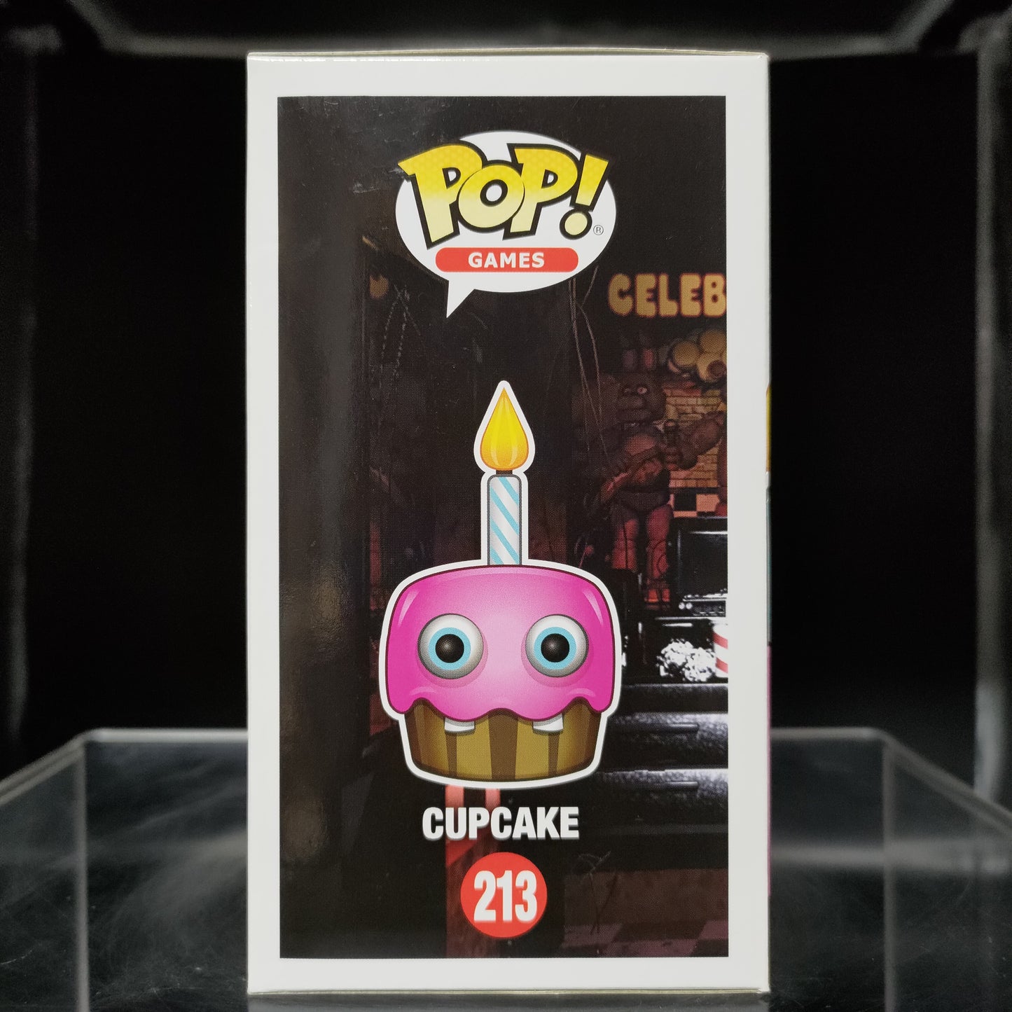 FUNKO POP! Vinyl Games RARE Five Nights at Freddy's #213 Cupcake (Phantom) (GITD) [Chase] [VAULTED]