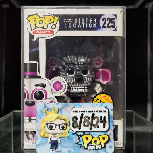 FUNKO POP! Vinyl Games RARE FNAF: Sister Location #225 Funtime Freddy (Jumpscare) [Chase] [VAULTED]