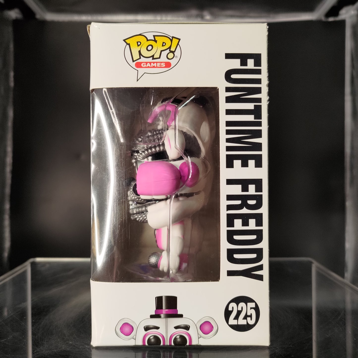 FUNKO POP! Vinyl Games RARE FNAF: Sister Location #225 Funtime Freddy (Jumpscare) [Chase] [VAULTED]