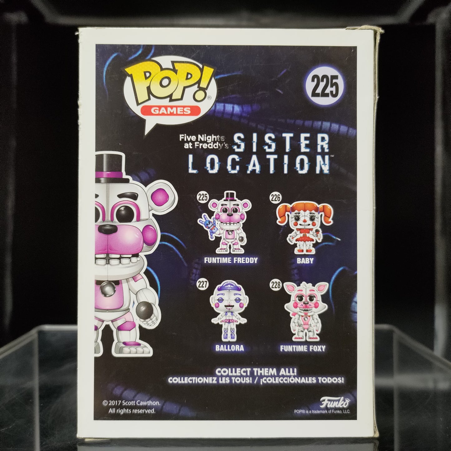 FUNKO POP! Vinyl Games RARE FNAF: Sister Location #225 Funtime Freddy (Jumpscare) [Chase] [VAULTED]