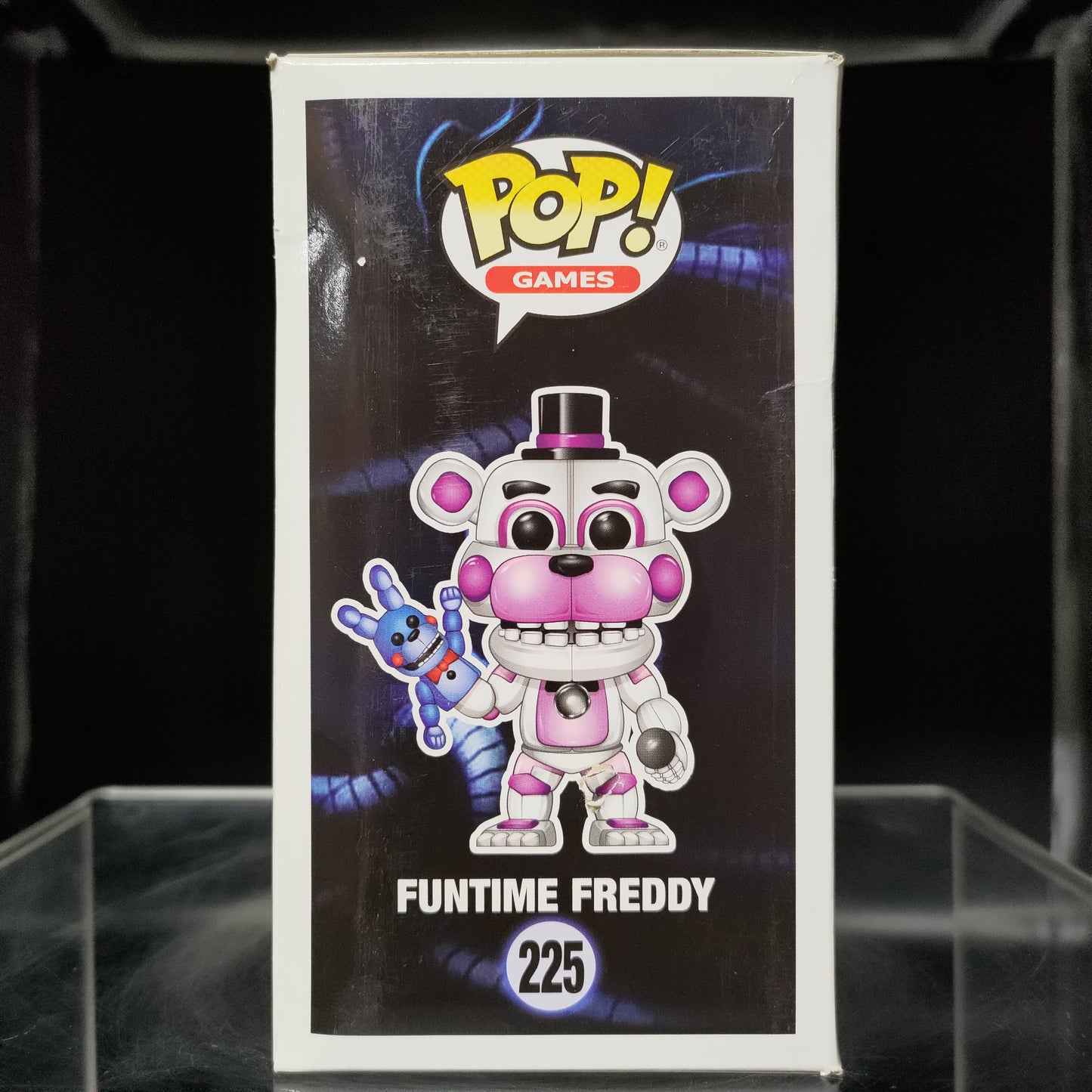 FUNKO POP! Vinyl Games RARE FNAF: Sister Location #225 Funtime Freddy (Jumpscare) [Chase] [VAULTED]