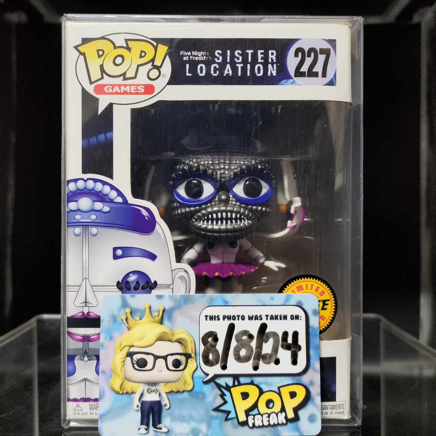 FUNKO POP! Vinyl Games RARE FNAF: Sister Location #227 Ballora (Jumpscare) [Chase] [VAULTED]