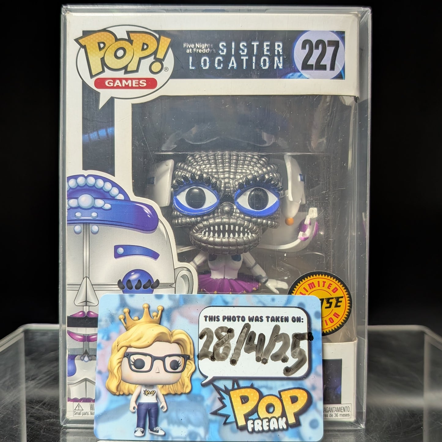 FUNKO POP! Vinyl Games RARE FNAF: Sister Location #227 Ballora (Jumpscare) [Chase] [VAULTED]