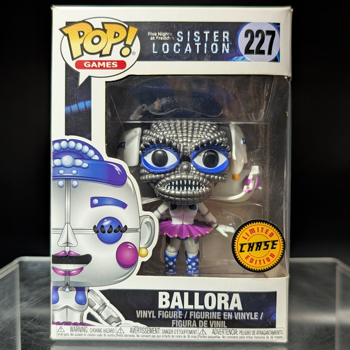FUNKO POP! Vinyl Games RARE FNAF: Sister Location #227 Ballora (Jumpscare) [Chase] [VAULTED]