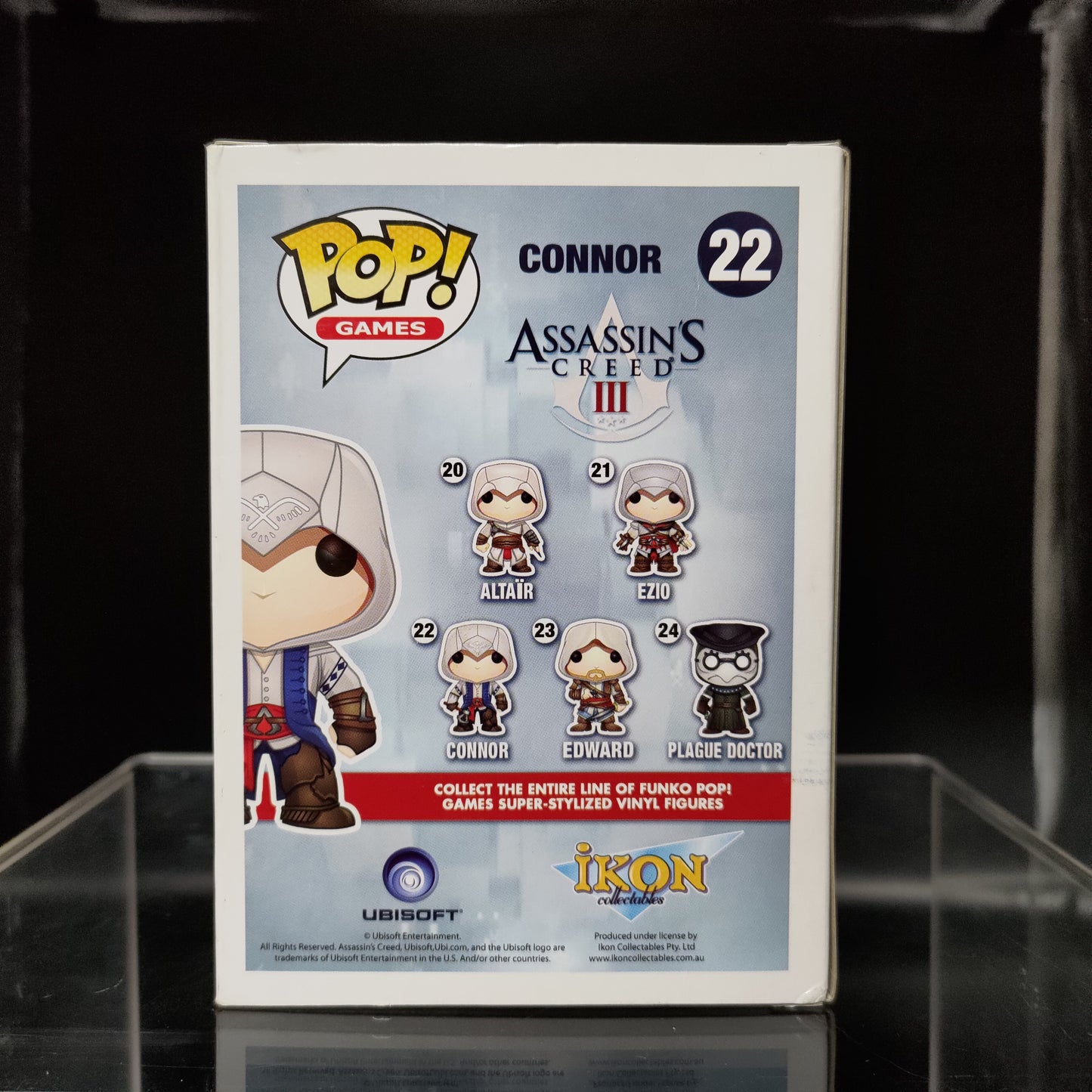 FUNKO POP! Vinyl Games RARE Assassin's Creed III #22 Connor [VAULTED]