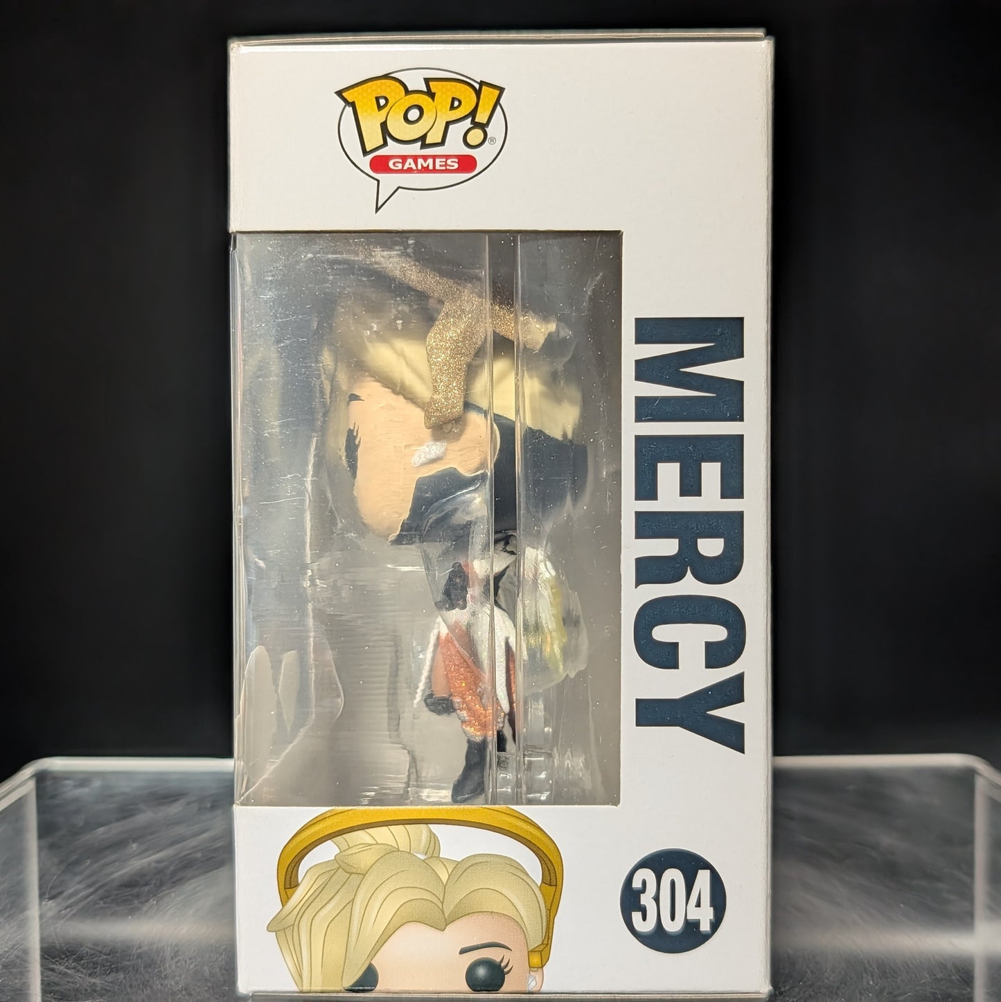 FUNKO POP! Vinyl Games RARE Overwatch #304 Mercy (Glitter) [Funko Diamond Collection | Funko Special Edition] [VAULTED]