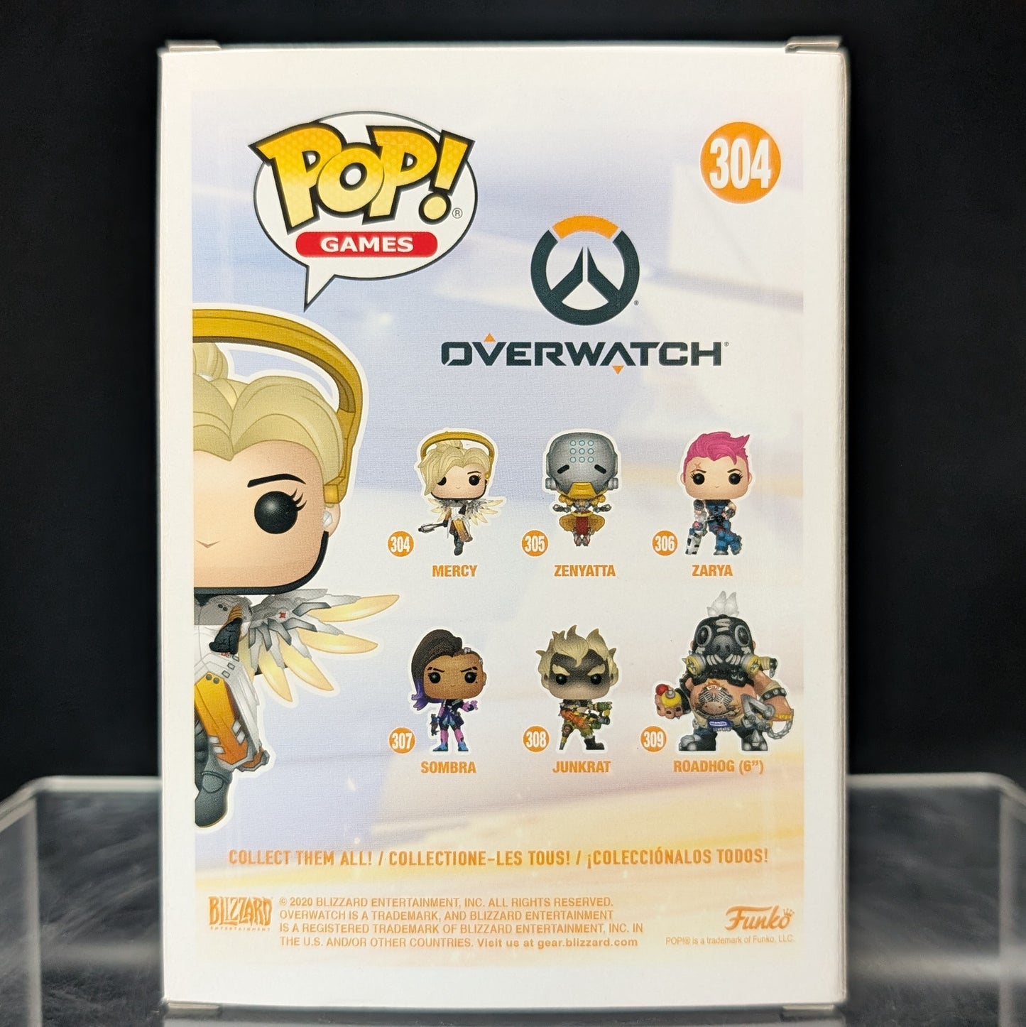 FUNKO POP! Vinyl Games RARE Overwatch #304 Mercy (Glitter) [Funko Diamond Collection | Funko Special Edition] [VAULTED]