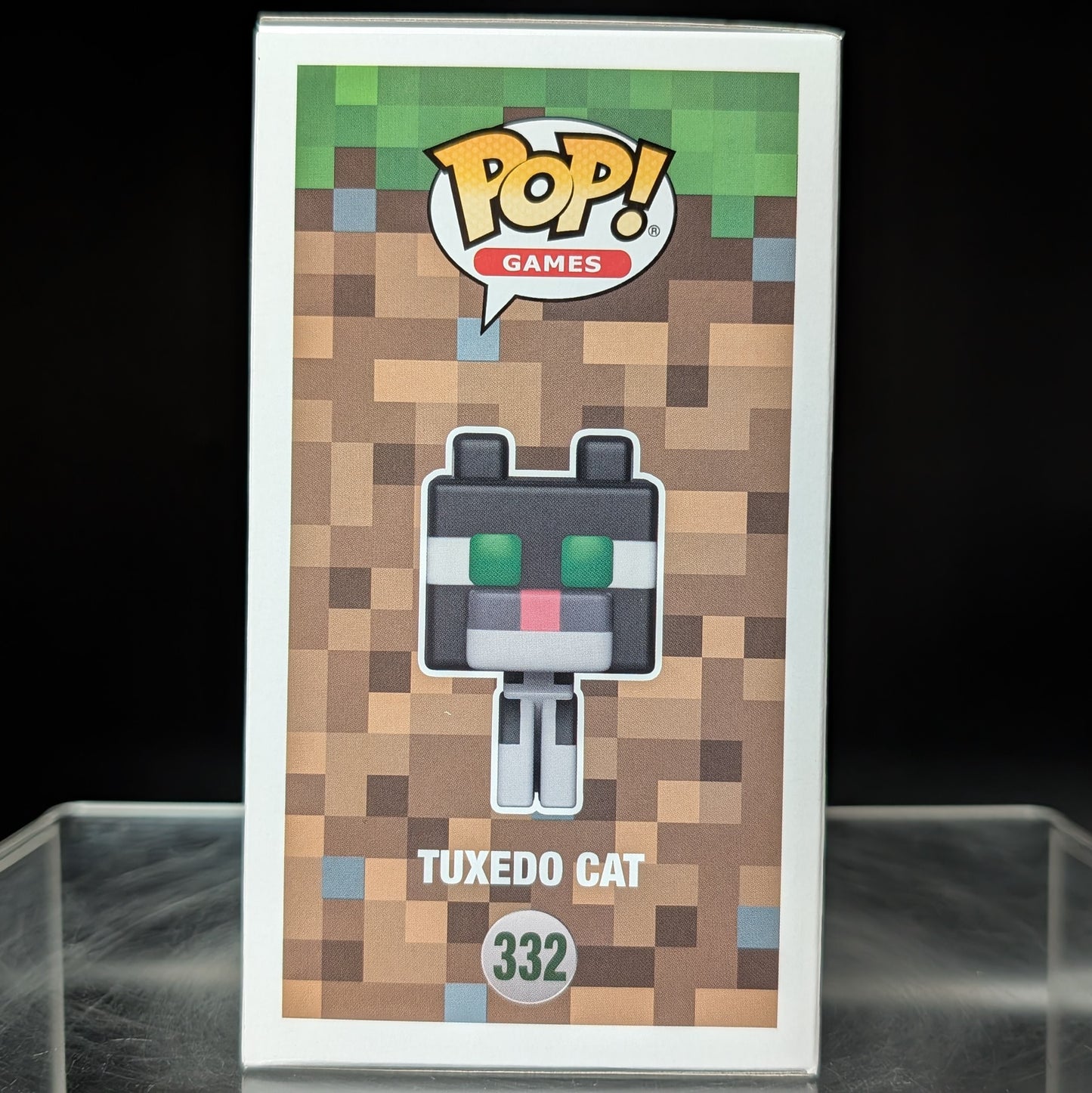 FUNKO POP! Vinyl Games RARE Minecraft #332 Tuxedo Cat [Chase] [VAULTED]