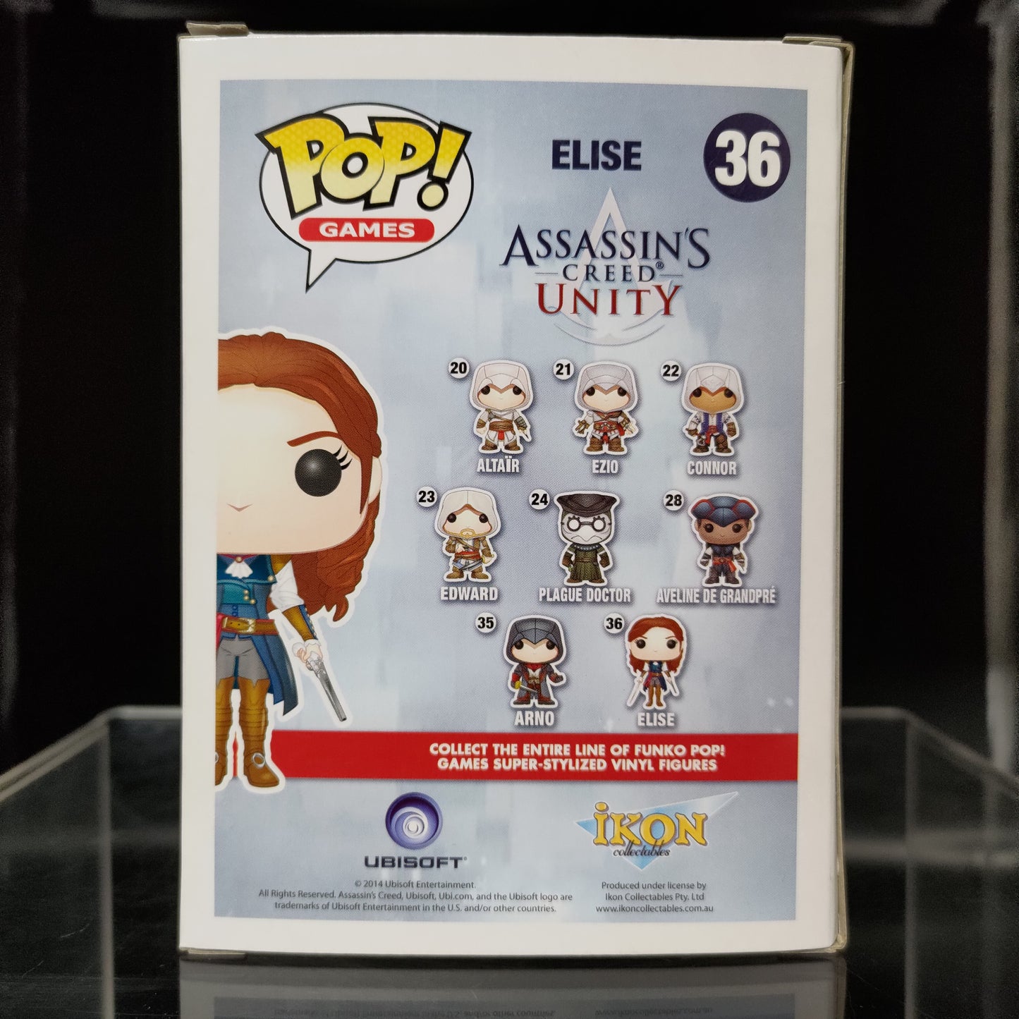 FUNKO POP! Vinyl Games RARE Assassin's Creed Unity #36 Elise [VAULTED]