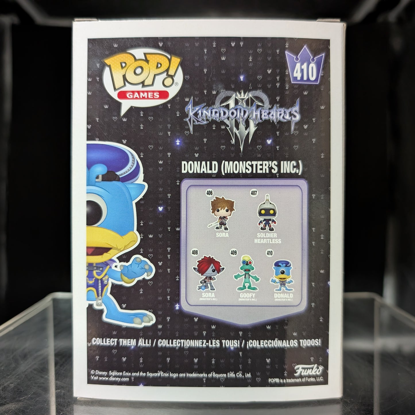 FUNKO POP! Vinyl Games RARE Kingdom Hearts III #410 Donald (Monster's Inc.) [VAULTED]