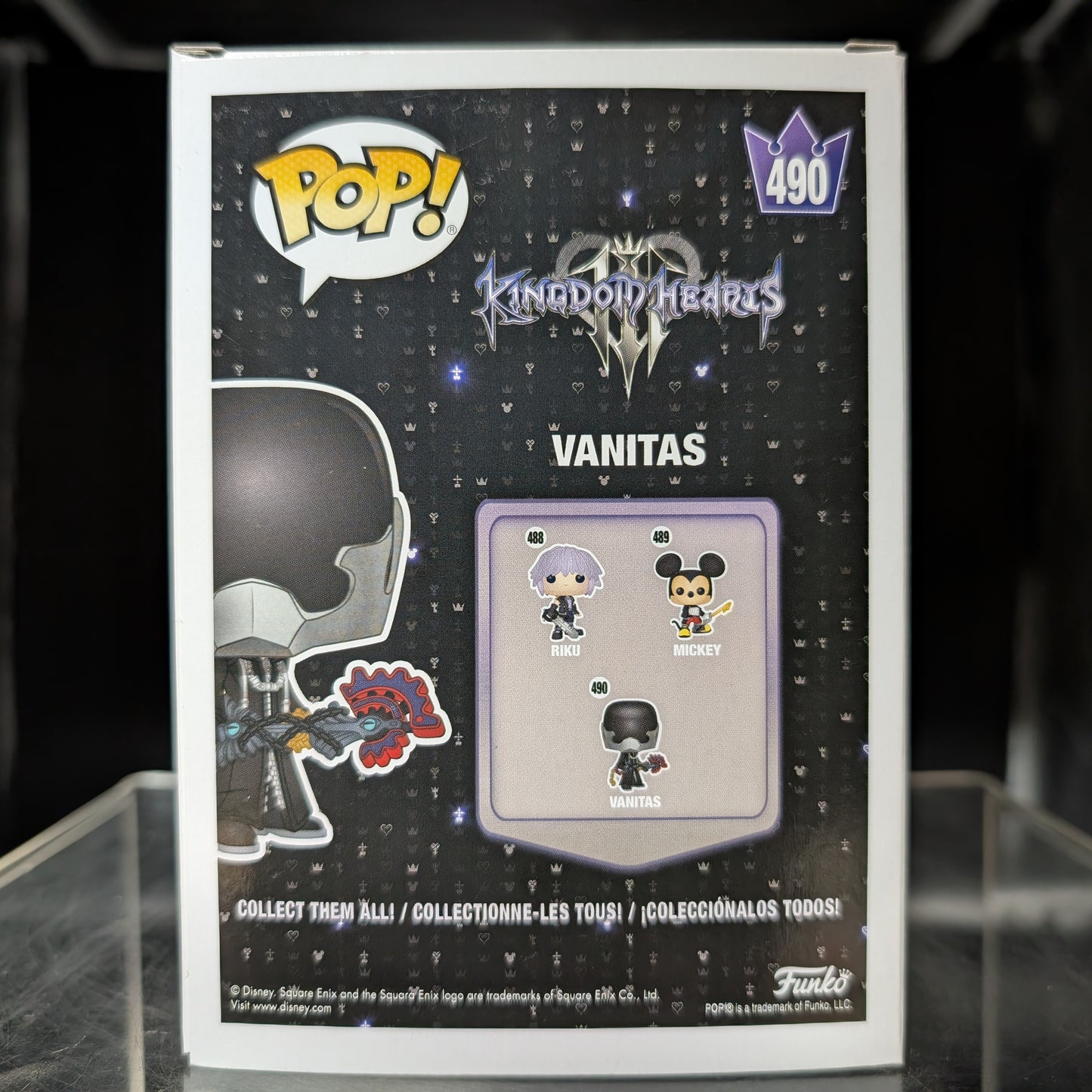 FUNKO POP! Vinyl Games RARE Kingdom Hearts III #490 Vanitas (Kingdom Hearts III) [VAULTED]