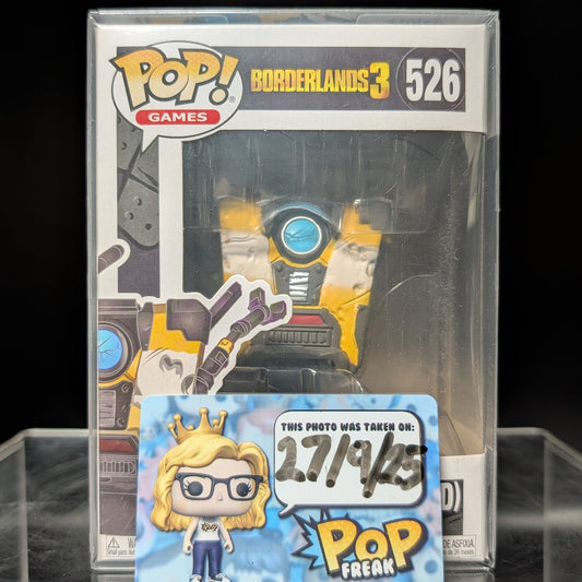 FUNKO POP! Vinyl Games RARE Borderlands 3 #526 Claptrap (Distressed) [VAULTED]