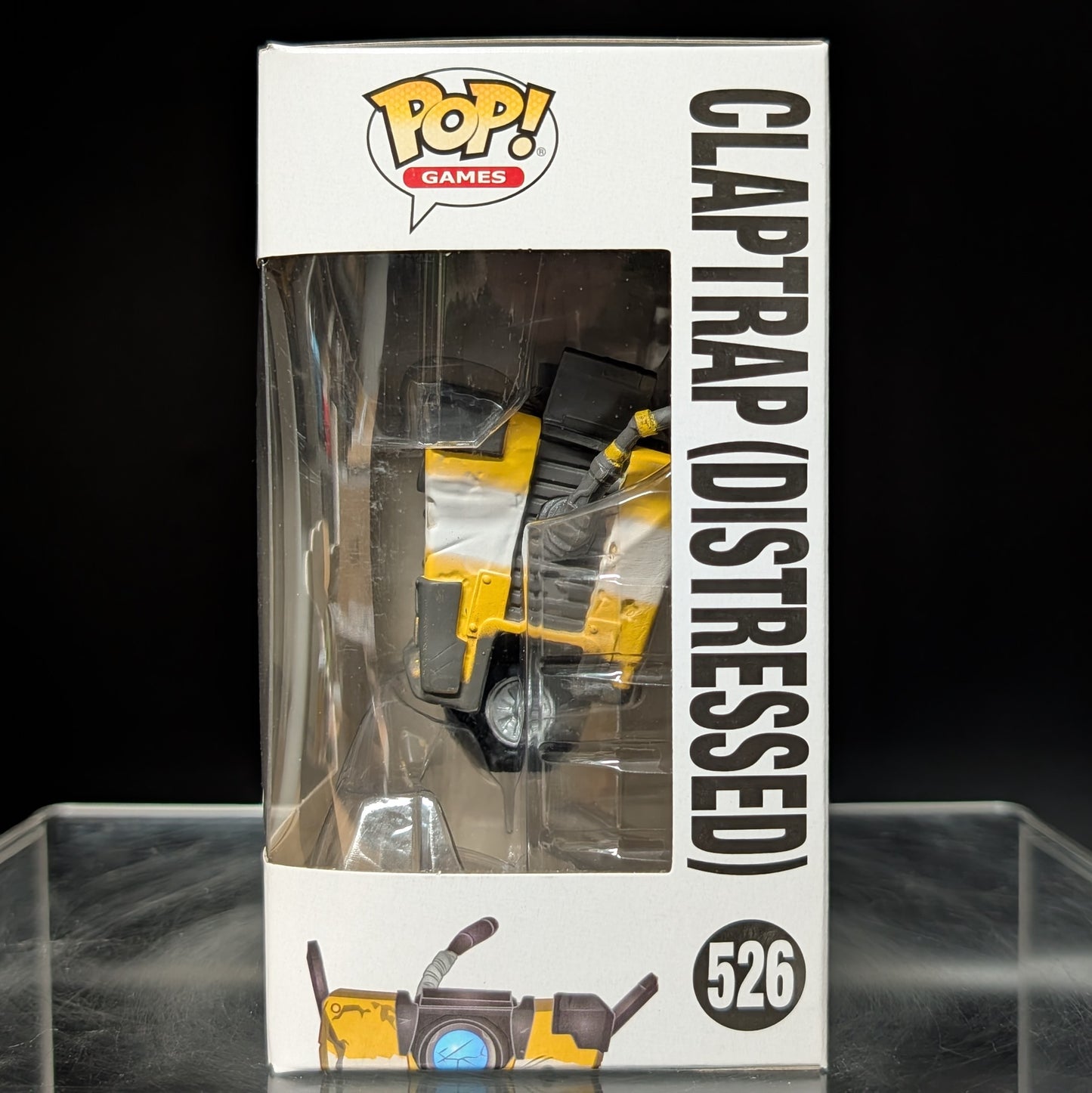 FUNKO POP! Vinyl Games RARE Borderlands 3 #526 Claptrap (Distressed) [VAULTED]