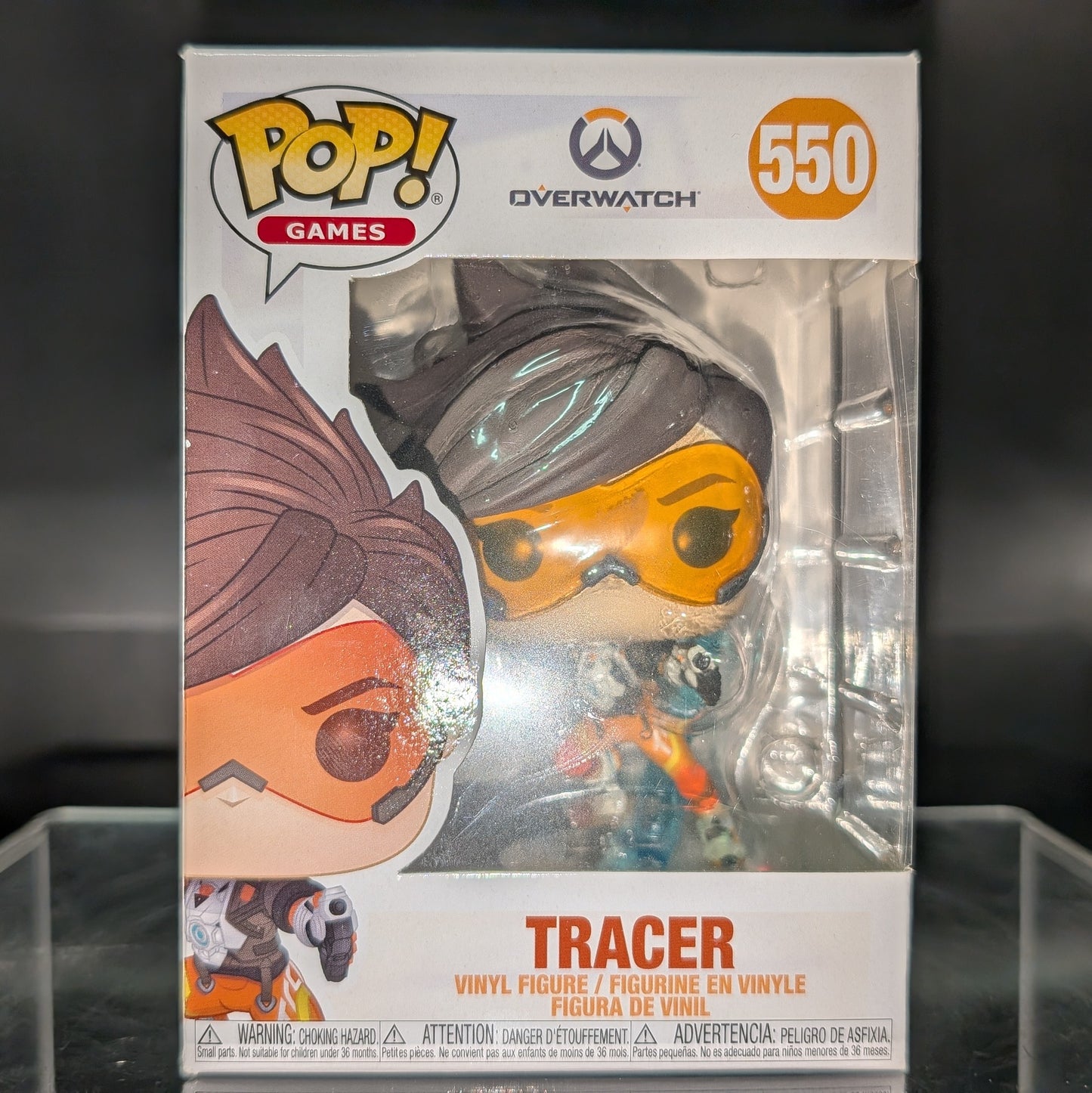 FUNKO POP! Vinyl Games RARE Overwatch #550 Tracer (Overwatch 2) [VAULTED]