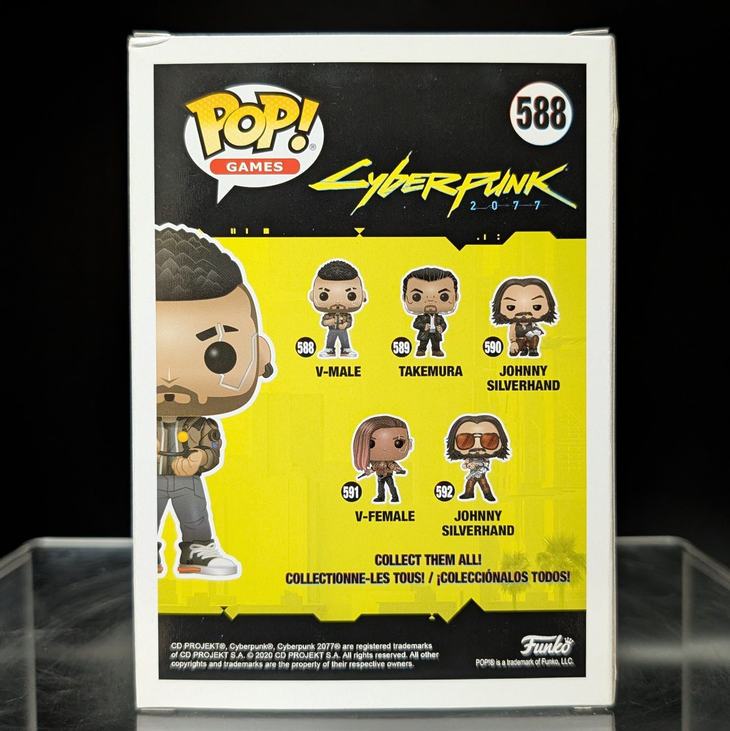 FUNKO POP! Vinyl Games RARE Cyberpunk 2077 #588 V - Male [VAULTED]