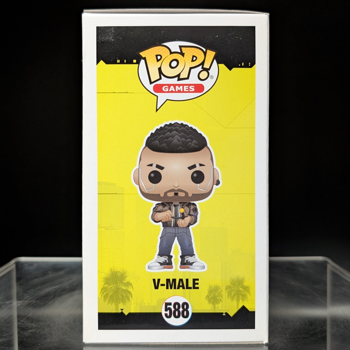 FUNKO POP! Vinyl Games RARE Cyberpunk 2077 #588 V - Male [VAULTED]