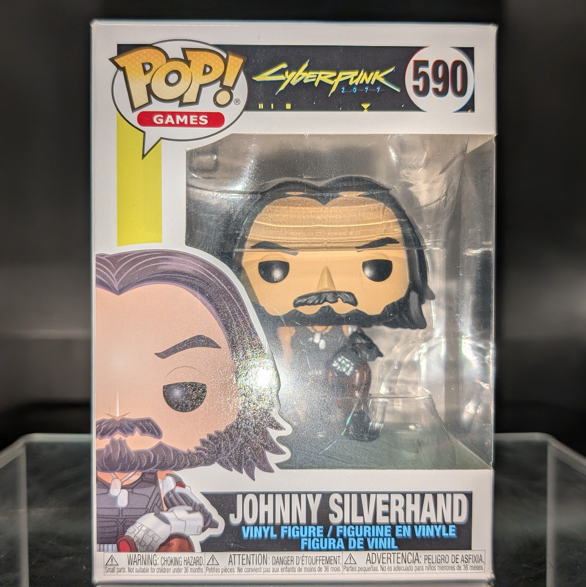 FUNKO POP! Vinyl Games RARE Cyberpunk 2077 #590 Johnny Silverhand