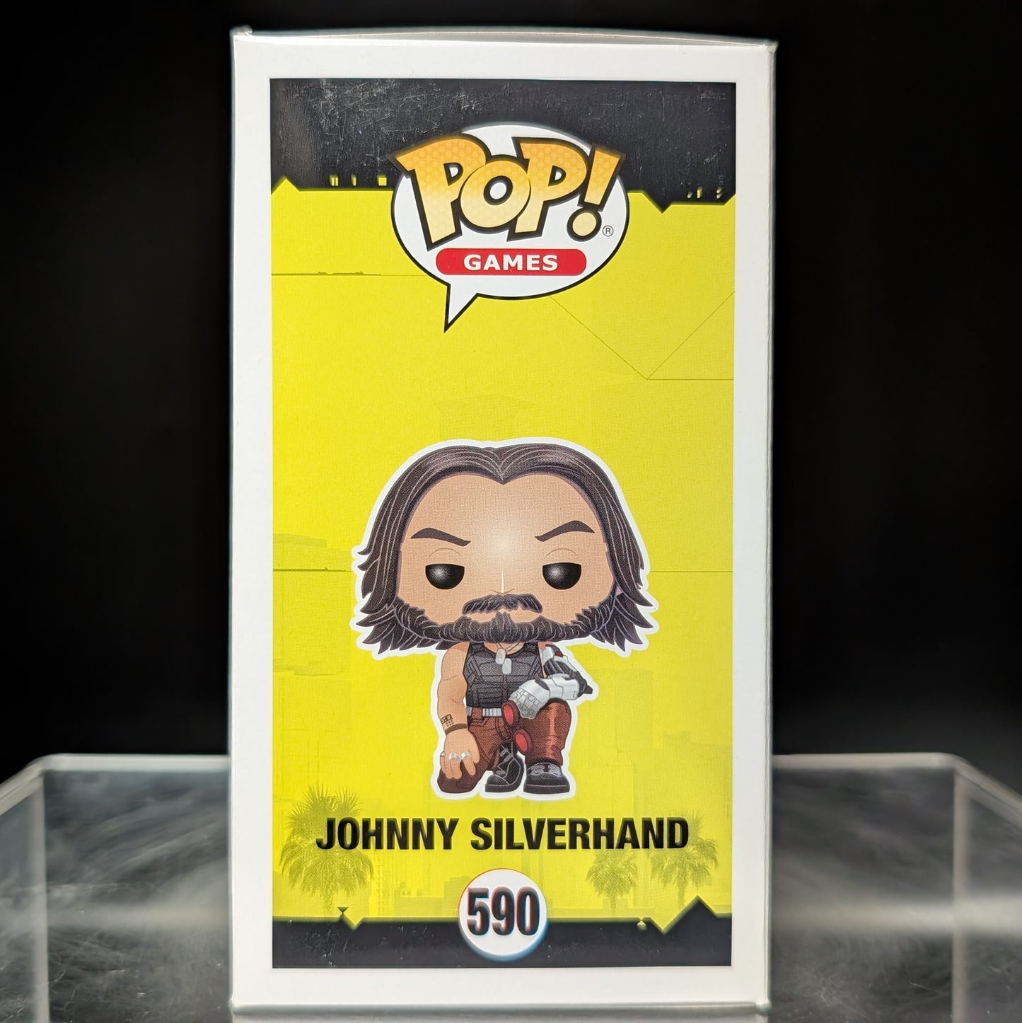 FUNKO POP! Vinyl Games RARE Cyberpunk 2077 #590 Johnny Silverhand (Crouching) [VAULTED]