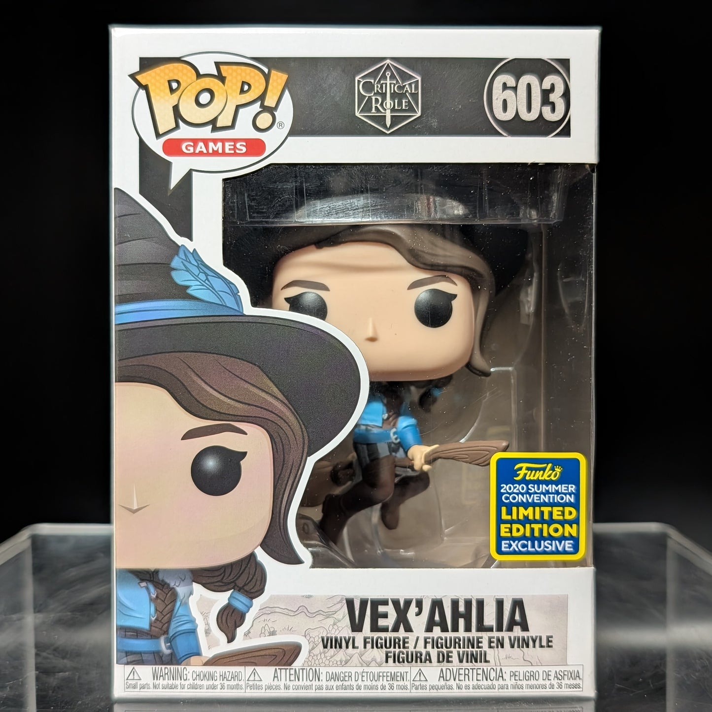 FUNKO POP! Vinyl Games RARE Critical Role #603 Vex'ahlia (on Broom) [Summer Convention] [VAULTED]
